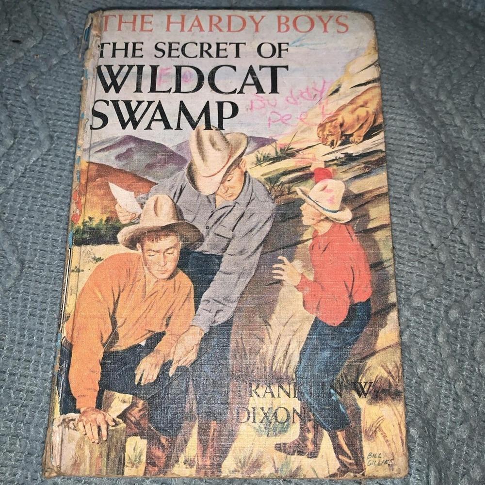 The Hardy Boys The Secret Of Wildcat Swamp #31 1952 Vintage Book HC